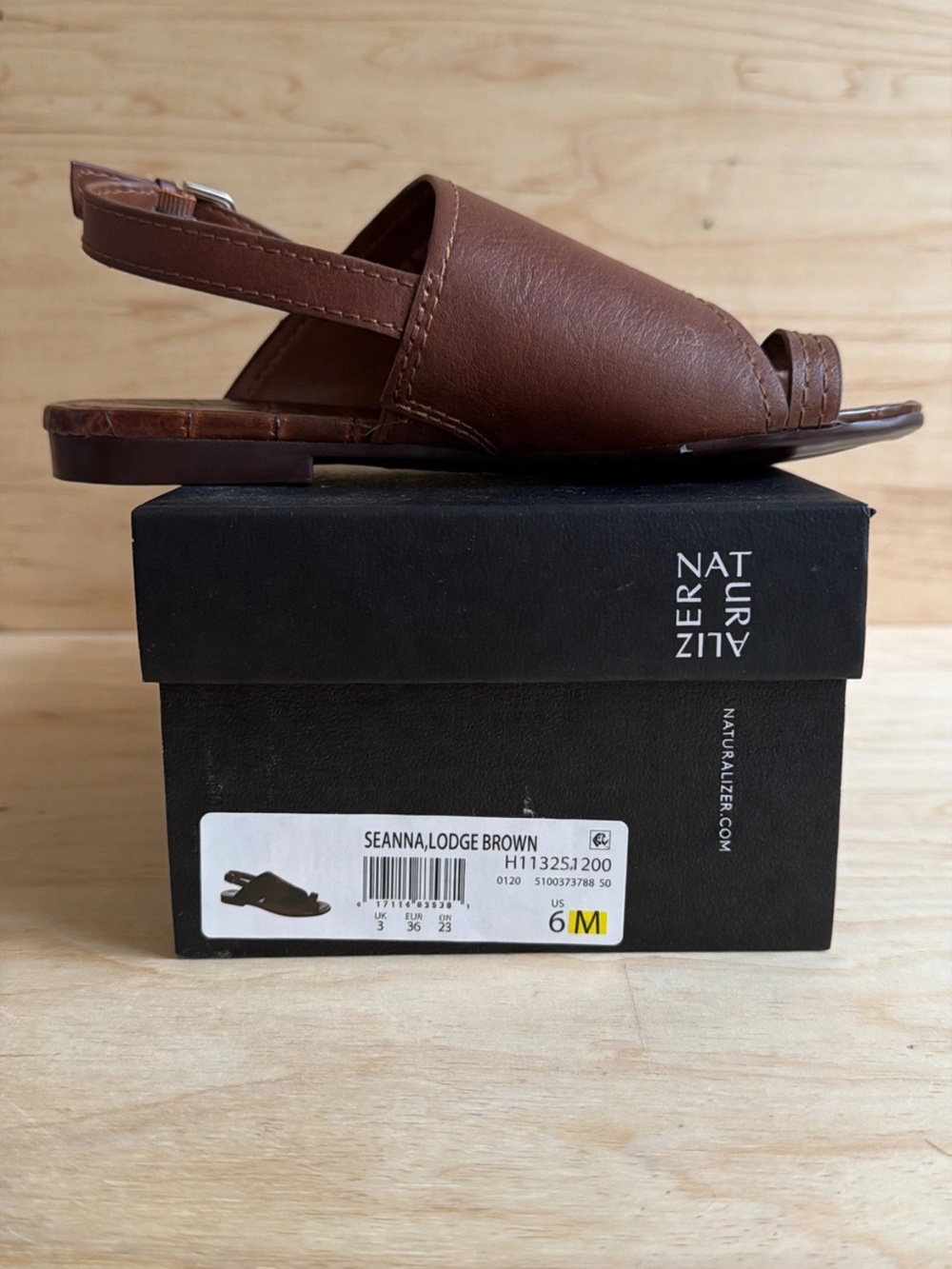 Naturalizer Seanna Women’s Slingback Sandal in Lodge Brown